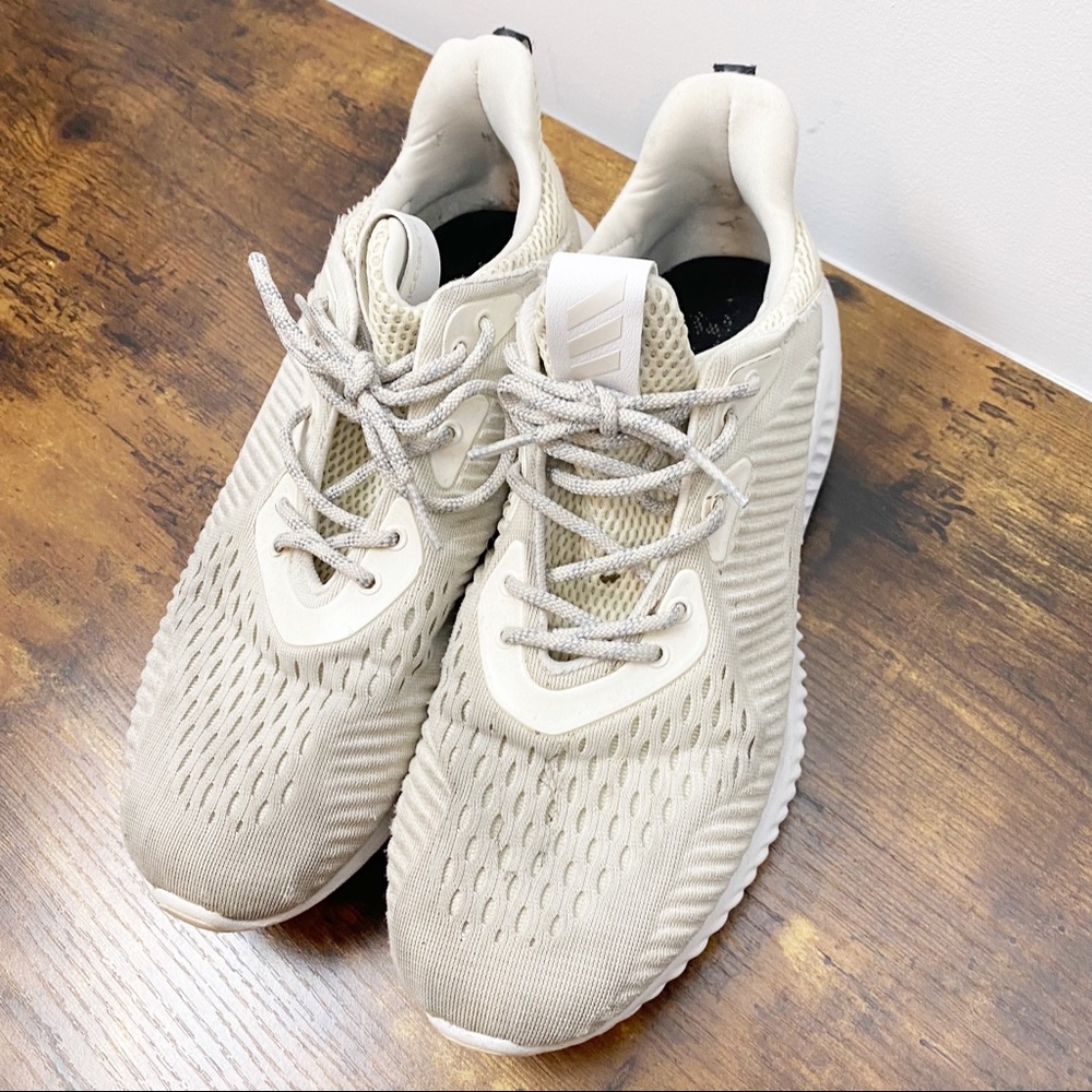 Adidas Running Shoes Size 8 Cream Ivory White - Picture 9 of 9